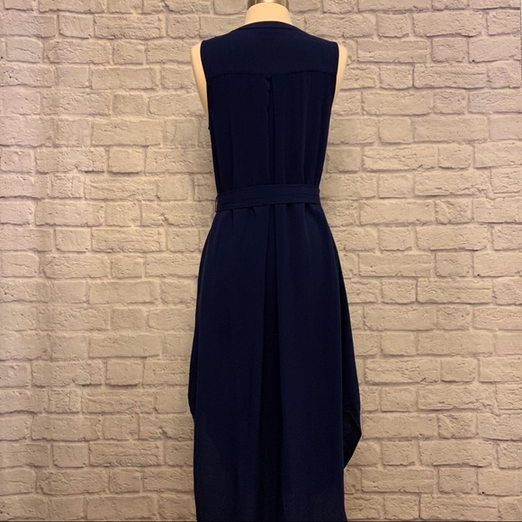 a.n.a. Sleeveless Henley Hi-Low Dress - Picture 9 of 14